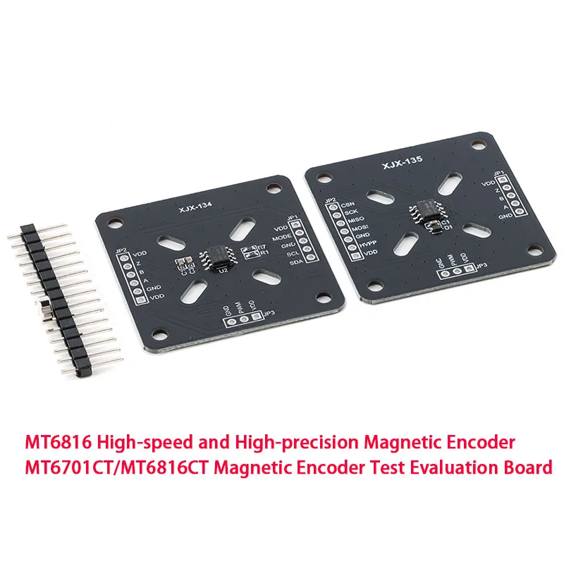 

MT6816 Высокоскоростной прецизионный магнитный энкодер Модуль датчика измерения положения индукционного угла MT6701CT Тестовая оценочная плата
