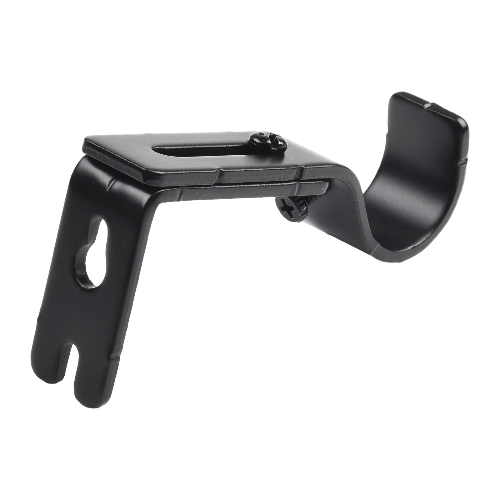 Metal Curtain Rod Brackets Set For Drapery Rod Poles With Screws And Fittings Easy To Install Window Rod Holder