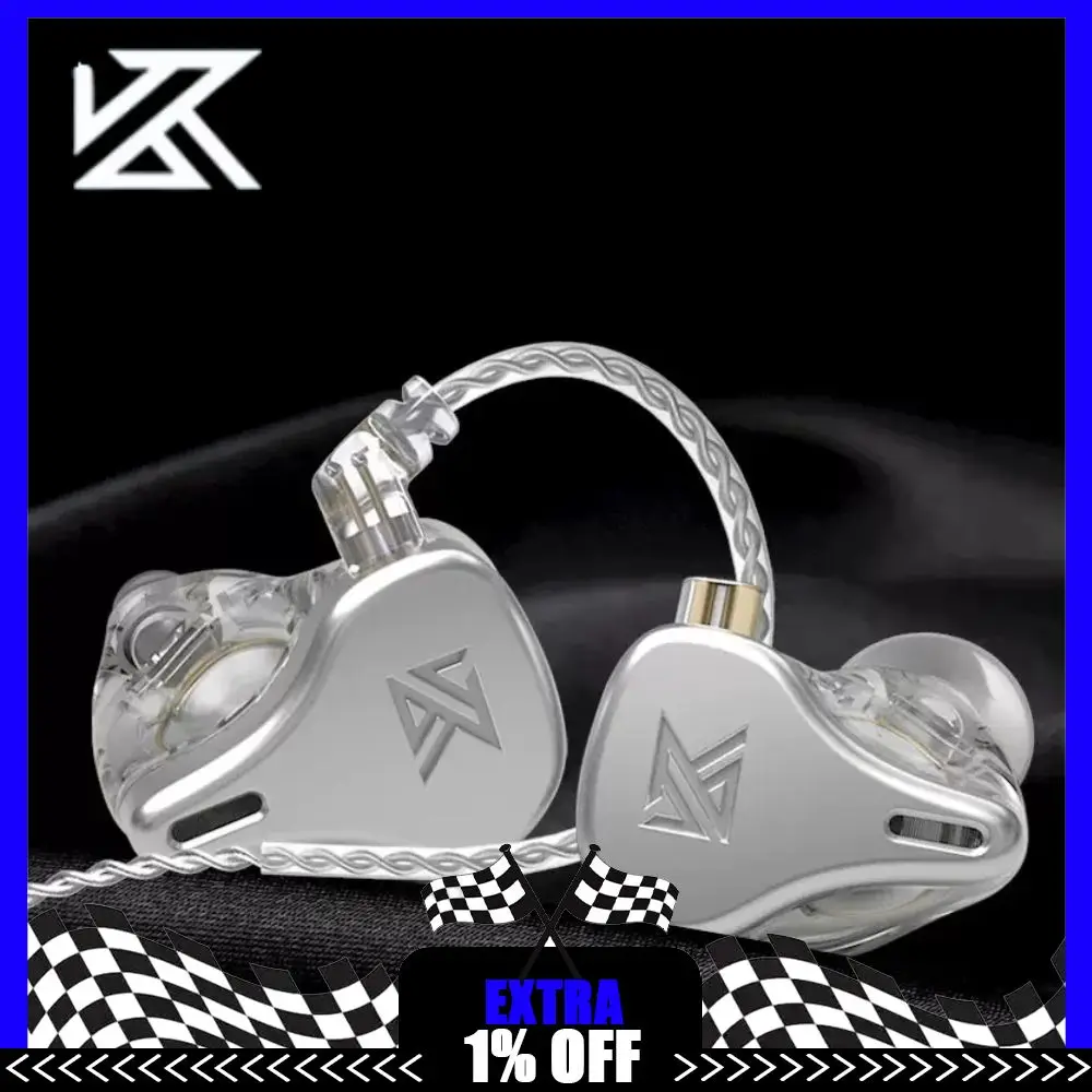 

KZ DQ6 3DD Dynamic Drive In Ear Earphones HiFi Music Noise Reduction Earphones High Resolution Earplugs Monitoring Headphone