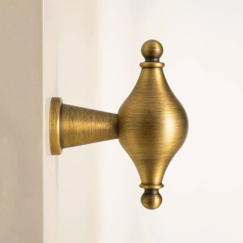 

Французская персонализированная ручка для шкафа/кухонного ящика, мебельная фурнитура, ретро-кнопка с одним отверстием, креативная латунная ручка для дверцы шкафа