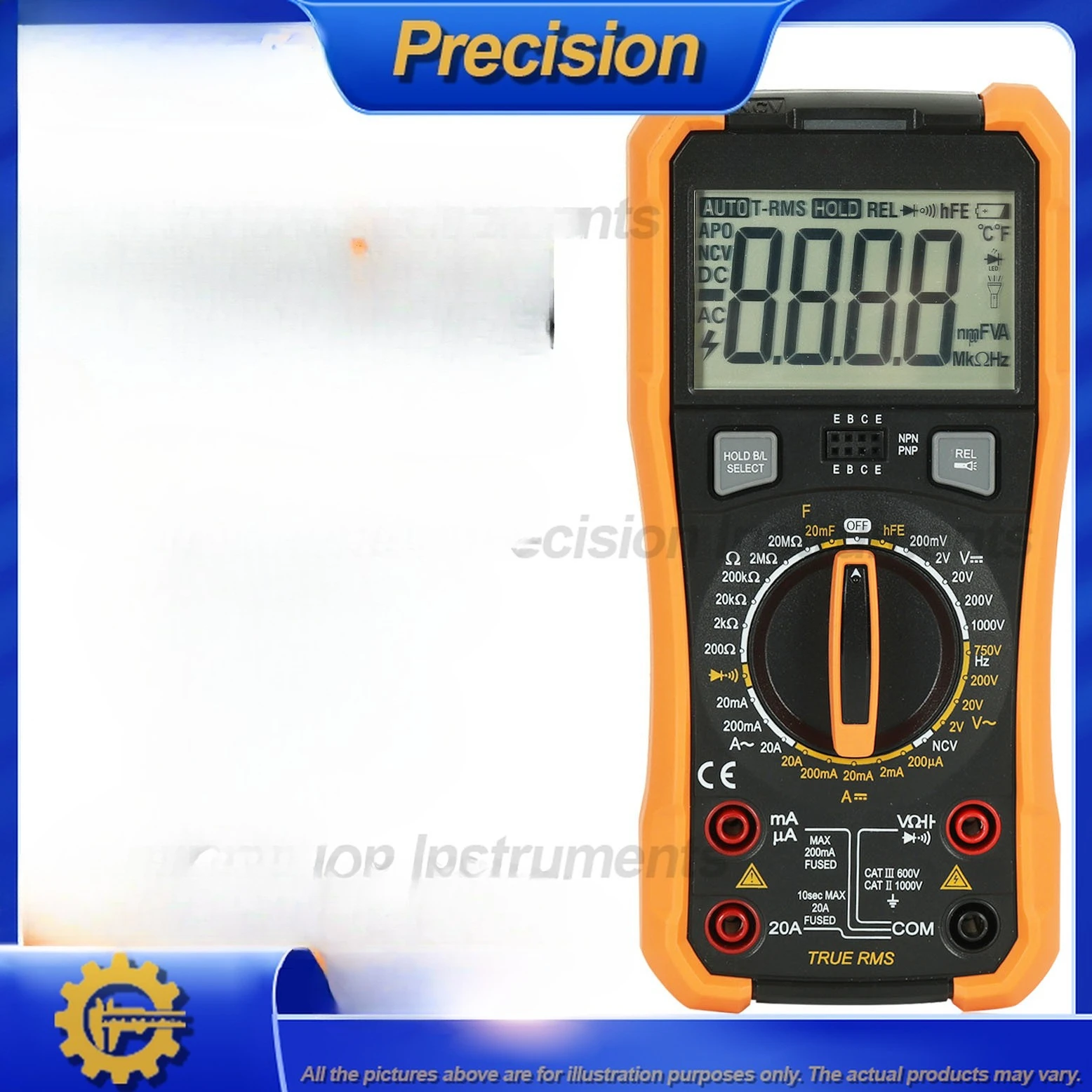 

2026 VC890D Digital Multimeter New Smart Fuse Protection LCD High Precision Multi Function Universal Meter Instrument