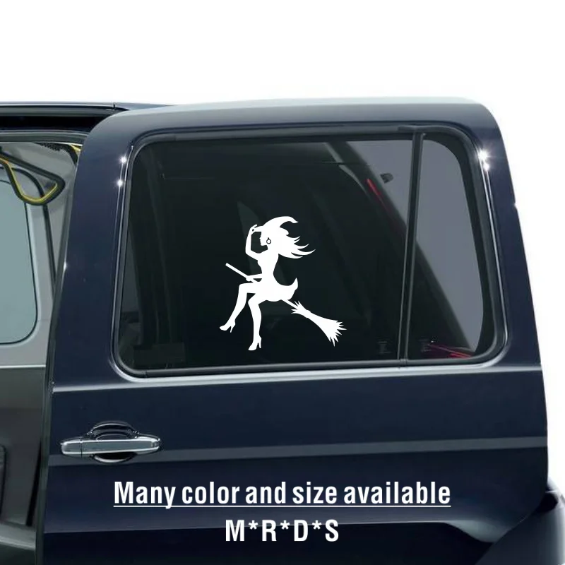 

Сексуальная ведьма, автомобильные наклейки, персонализированные креативные наклейки, украшение автомобиля для окон, водонепроницаемые и солнцезащитные наклейки из ПВХ