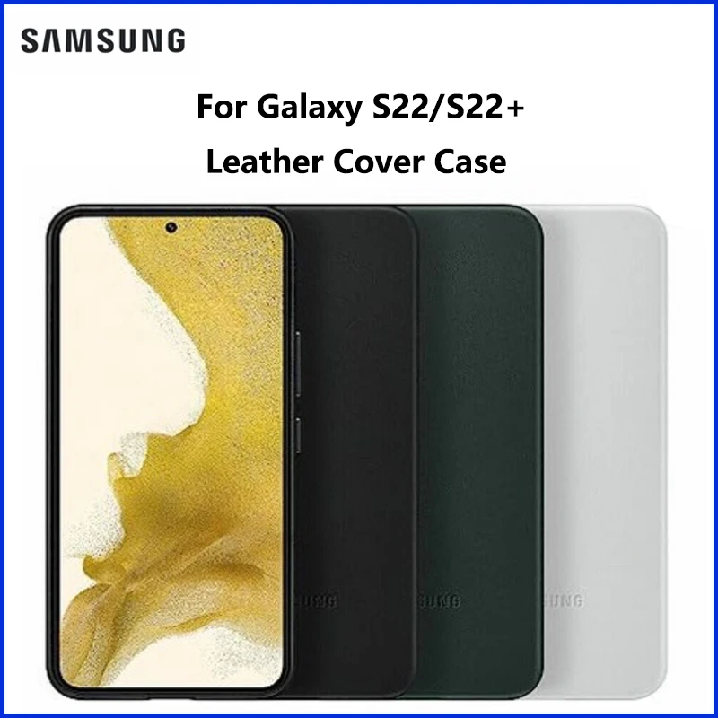 Original Genuine Samsung Leather Cover Case for Galaxy S22 EF-VS901 S22+ Plus Leather Cover Case EF-VS906