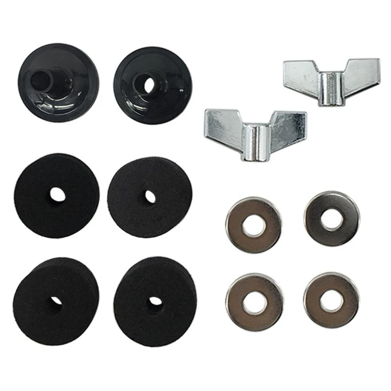 Cymbal Felts Cymbal Stand Sleeves with Base Wing & Cymbal Washer for Drum