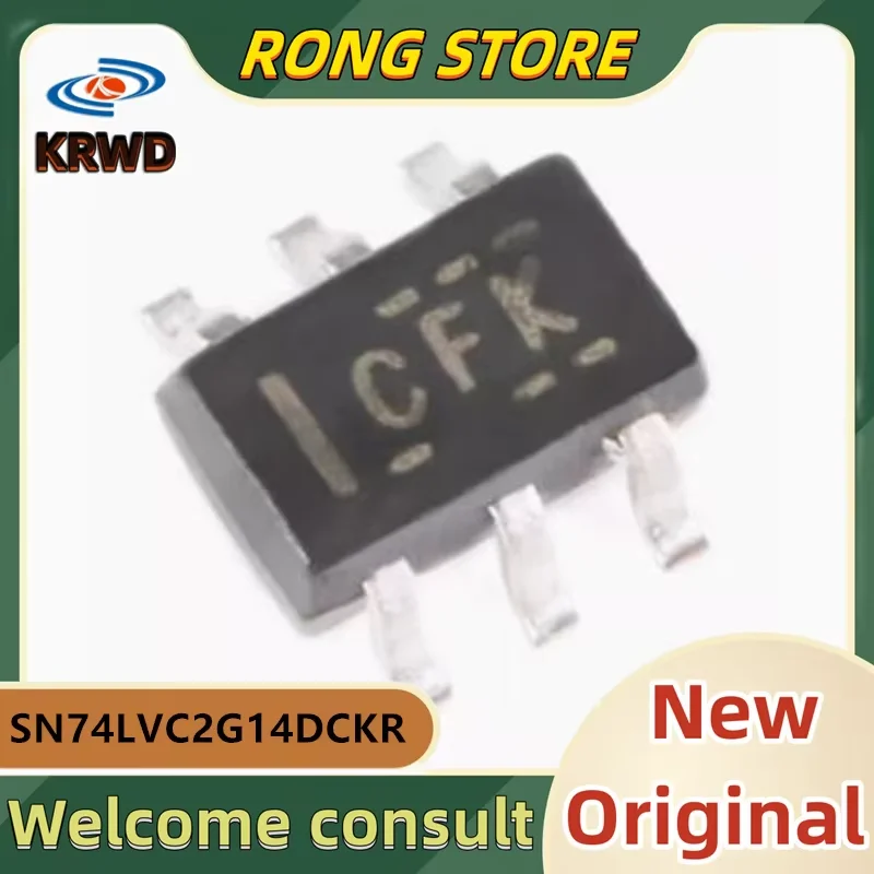 50PCS CFK CF* New and Original Chip IC  SN74LVC2G14DCKR SN74LVC2G14  74LVC2G14  SO70-6