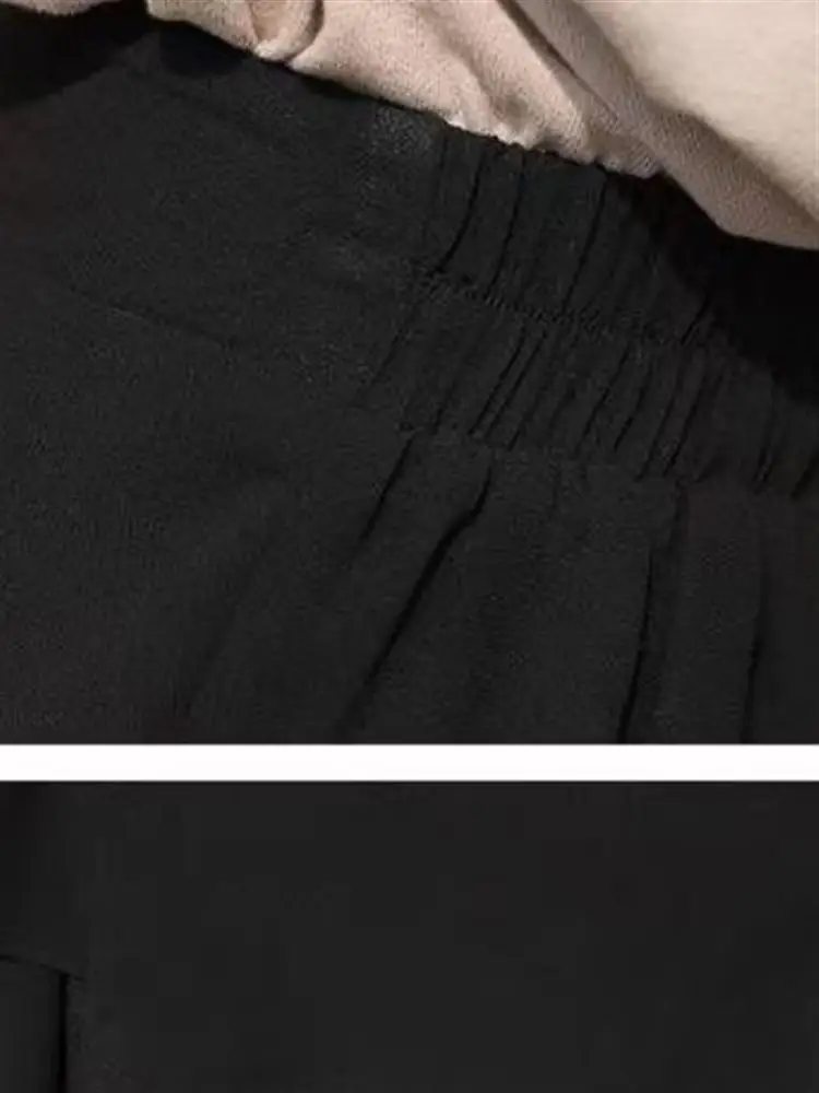 여름 신상 블랙 피쉬테일 숏 스커트 하프 바디 스커트 고어 스커트 하이웨이스트 플러스 사이즈 댄싱 신상 플리츠 스커트 팬츠 여성