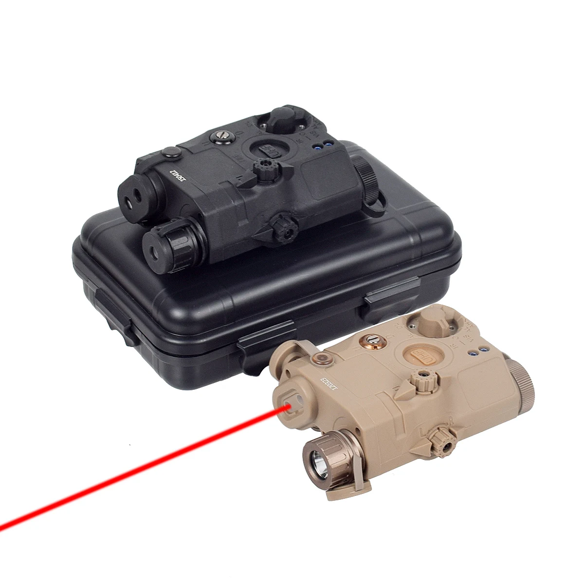 Tactical UHP PEQ 15 Red Dot Green & Blue Laser Sight IR Fill Light Compatible with 20mm Rail Outdoor Tactical Lighting Equipment