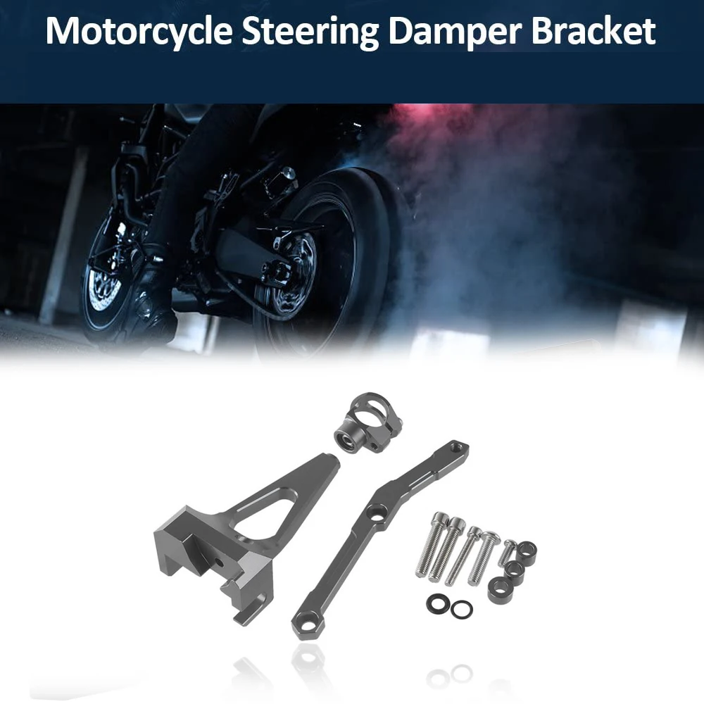 Motorcycle CNC Steering Damper Bracket Stabilizer Kit for Yamaha MT09 MT-09 MT FZ 09