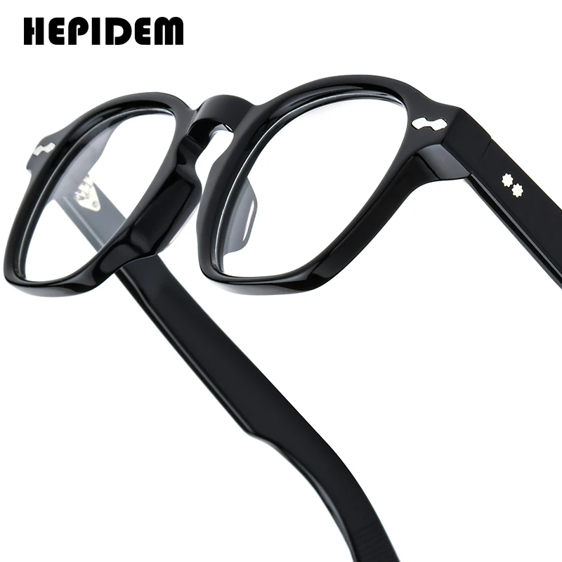 

HEPIDEM Acetate Eyeglasses Frame Men Retro Dragon Square Japanese Handmade Spectacles Jmm Glasses Vintage Eyewear