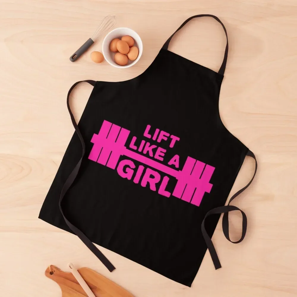 

Lift Like A Girl Apron professional hairdressing Kitchen Apras For Women Apron