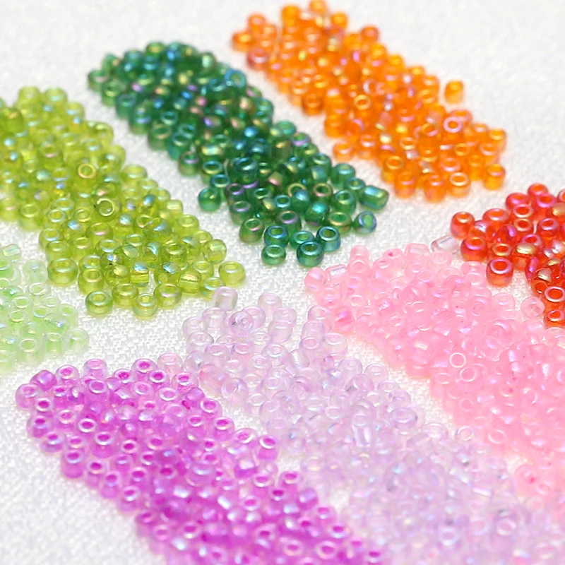 10g Diy Handmade Jewelry 2mm Colorful Color Millet Beads String Beads Material  Earrings Necklace Bracelet Tassel Accessories