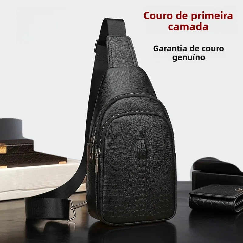 men's-genuine-leather-crocodile-pattern-crossbody-chest-bag-street-style-leisure-top-layer-cowhide-sling-bag-fashionable