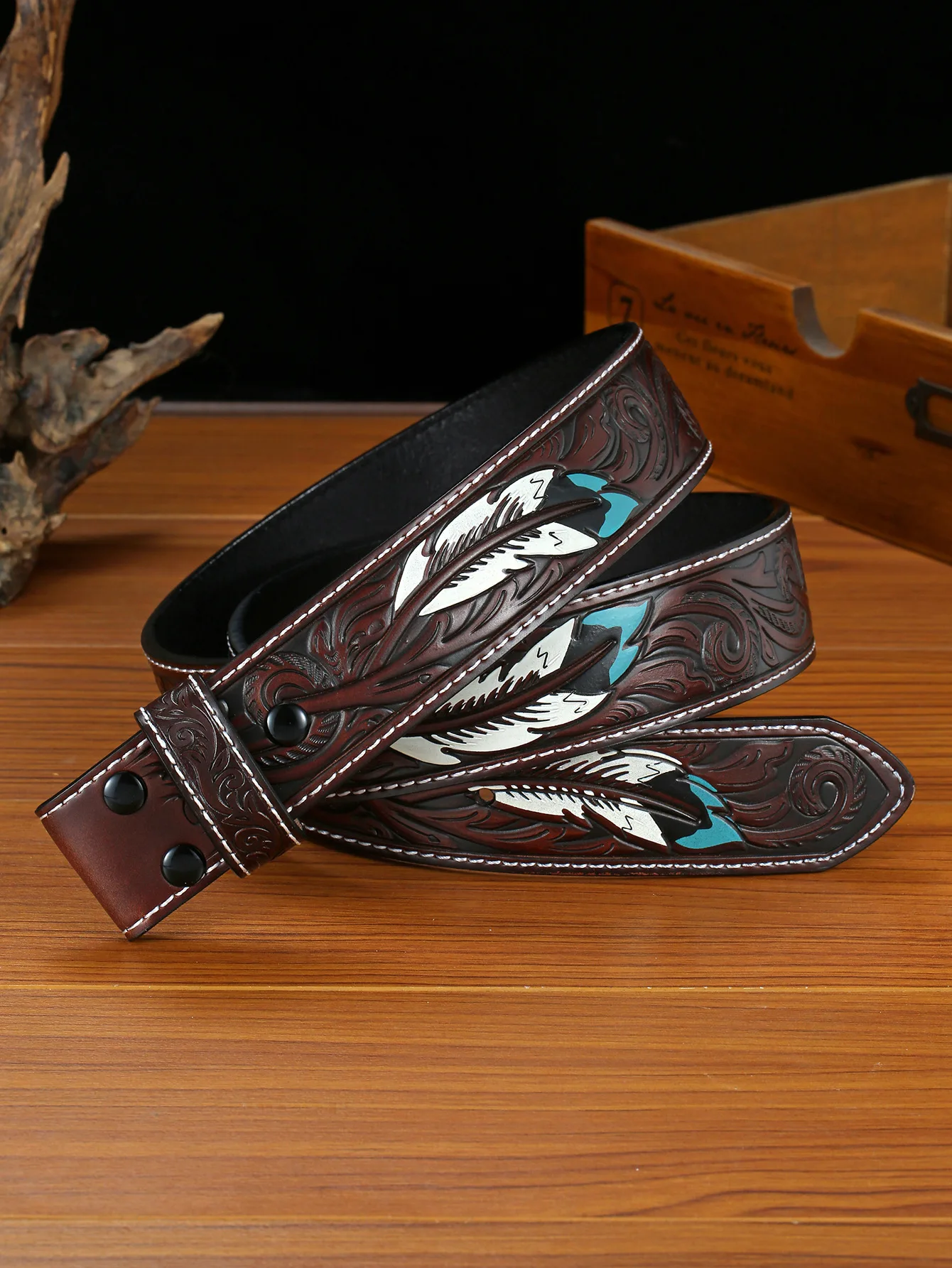 No Buckle Genuine L…
