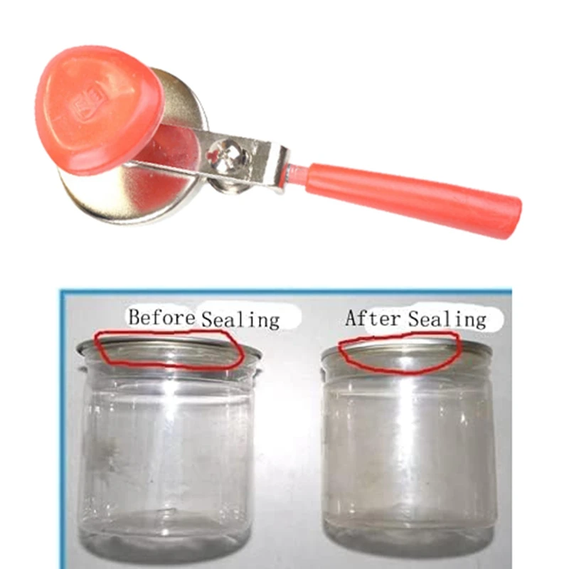 ماكينة ختم الزجاجات الألومنيوم اليدوية المحمولة ، ماكينة سدادة العلب اليدوية للاستخدام المنزلي والتجاري 86 مللي متر