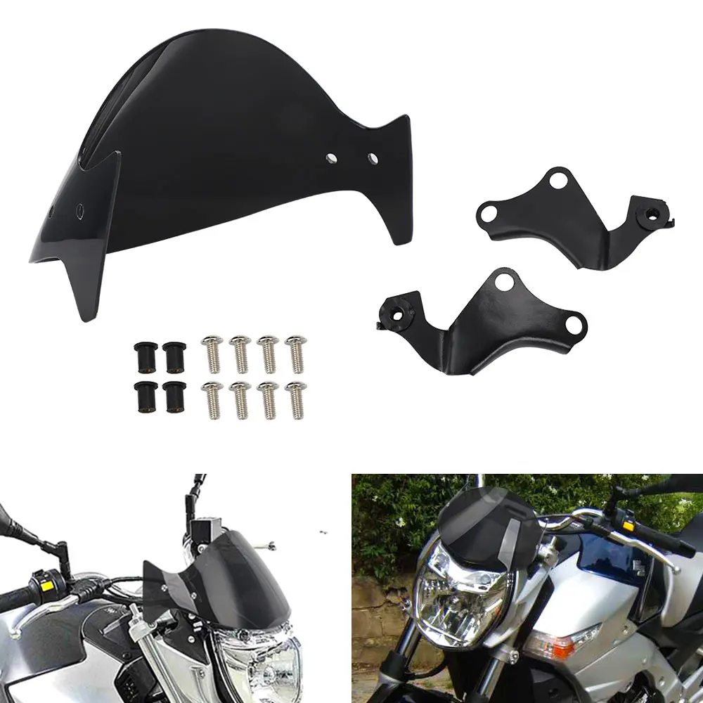 For Suzuki BK400 BK600 GSR400 GSR600 GSR BK 400 600 2006-2012 Motorcycle Windscreen Windshield Wind Deflectors Visor Bracket