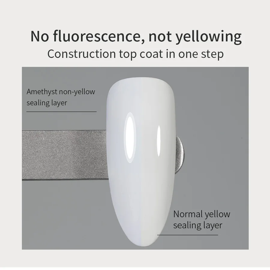 20g Diamond Top Coat สําหรับเจลเล็บเสริมยาวนาน UV Soak Off เจลเคลือบเงา High Light Nail Art สร้างเจล