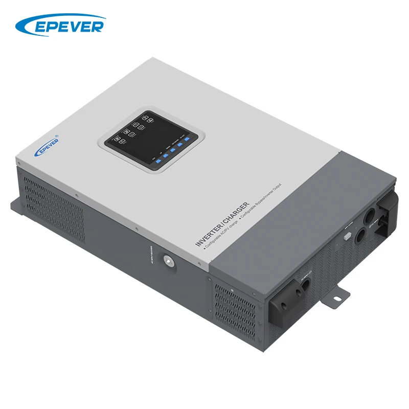 EPever 3Kva Inverter Charger With Solar Battery Charging Mppt 60A 3000W UP3000-HM10022(RTU) Pure Sine Wave Inverter Charger