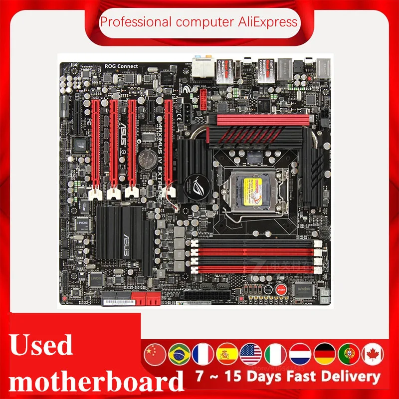 For ASUS Maximus IV Extreme Computer Motherboard LGA 1155 DDR3 For Intel P67 P8P67 Used Desktop Mainboard