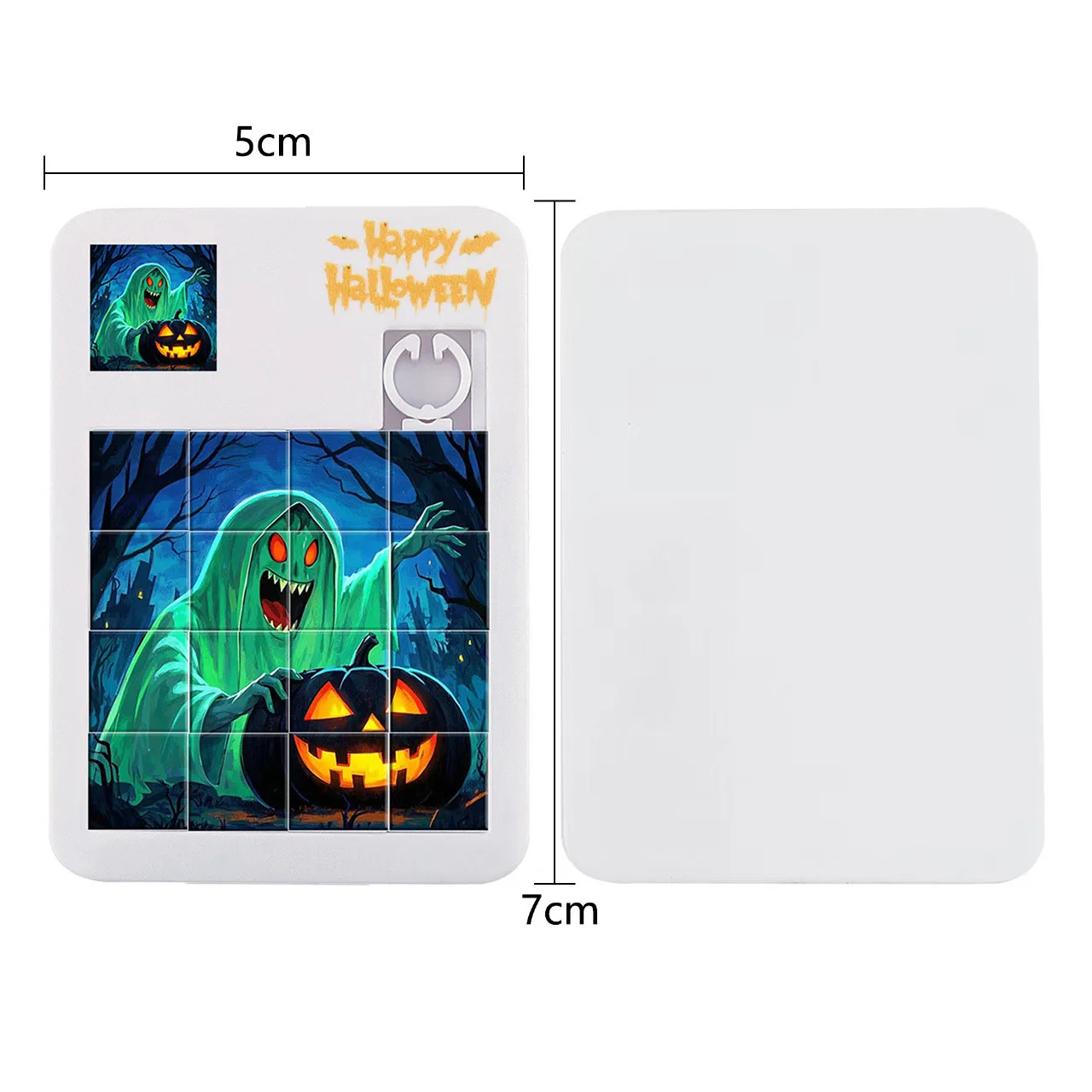 5 pièces enfants Puzzle Mobile Puzzle jouets Halloween dessin animé amusant coulissant en plastique Huarong route Puzzle jouets cadeaux de fête