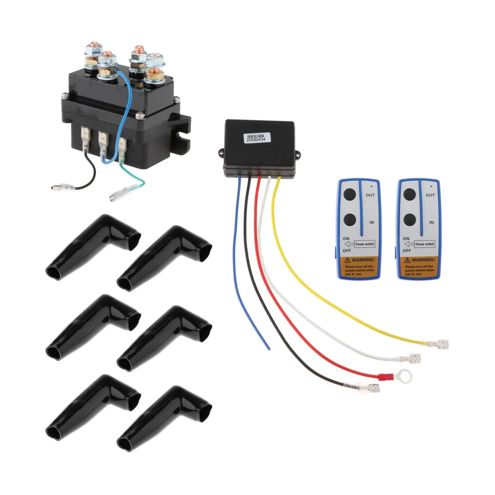 Universal Contactor 12V Winch Relay Switch Thumb with Remote Controls for UTV