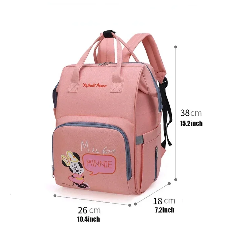 Disney Cartoon Toys Mickey Mouse Fashion Baby Diapers Backpack Large CapacityMaternity Bag Waterproof Stroller Backpack Tote Bag