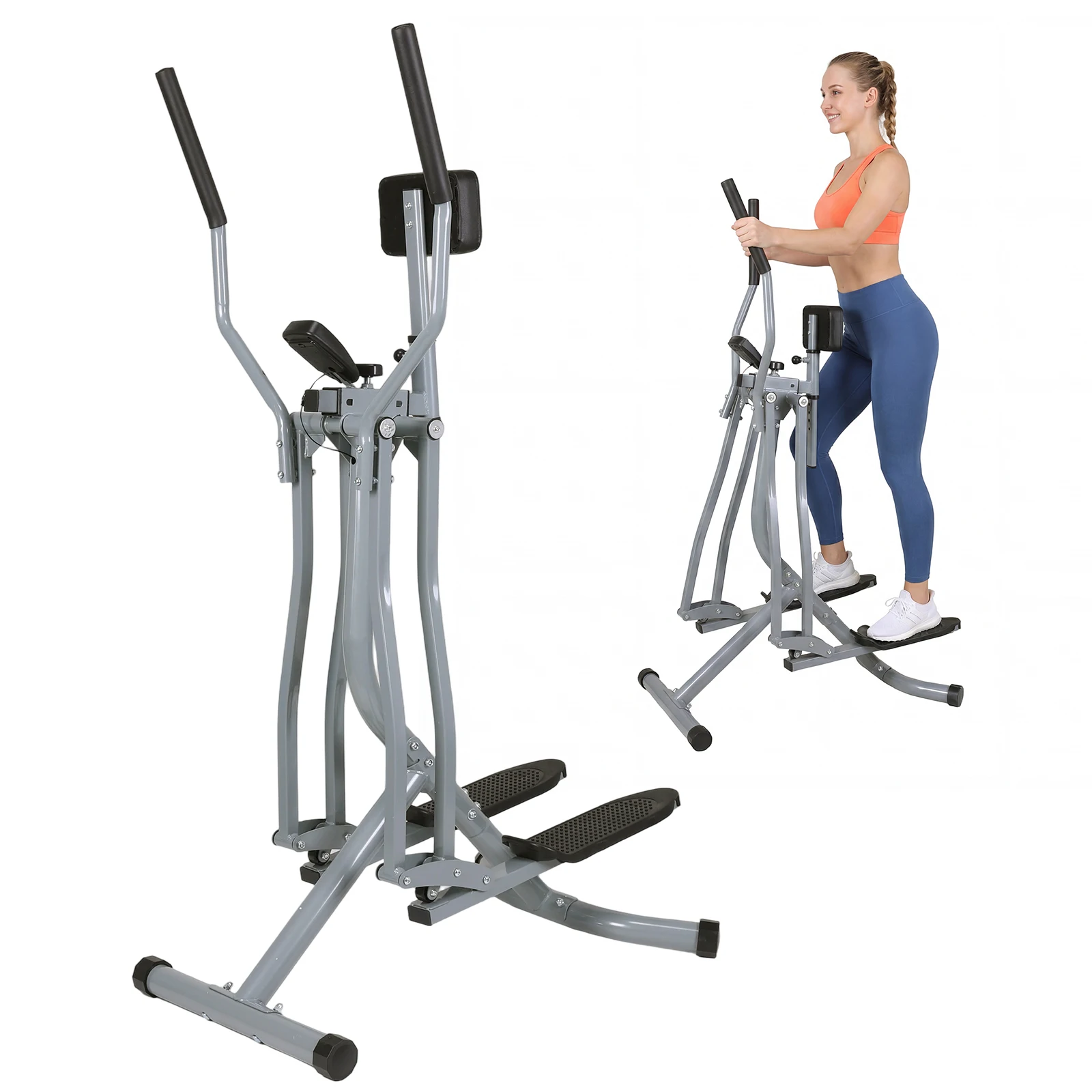 

Тренажер для тренировки бедер с ЖК-монитором, тренажер для ходьбы на воздушной подушке, регулируемый, для спортзала и офиса