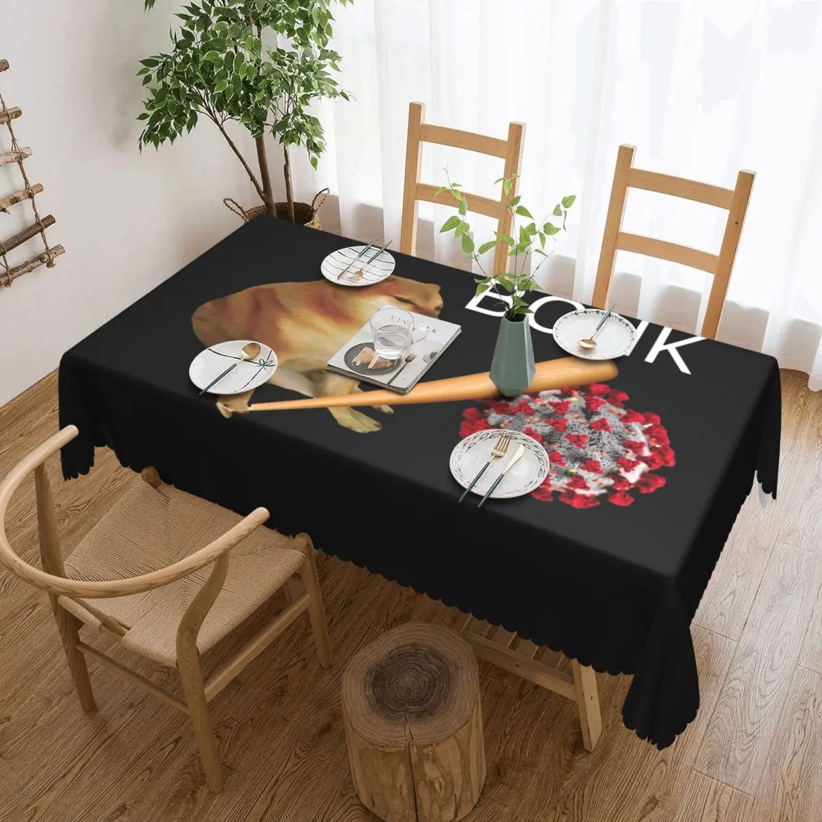 Mantel Rectangular personalizado para mesa Shiba Inu, de 45 cubremesa "-50", cubremanteles para perro