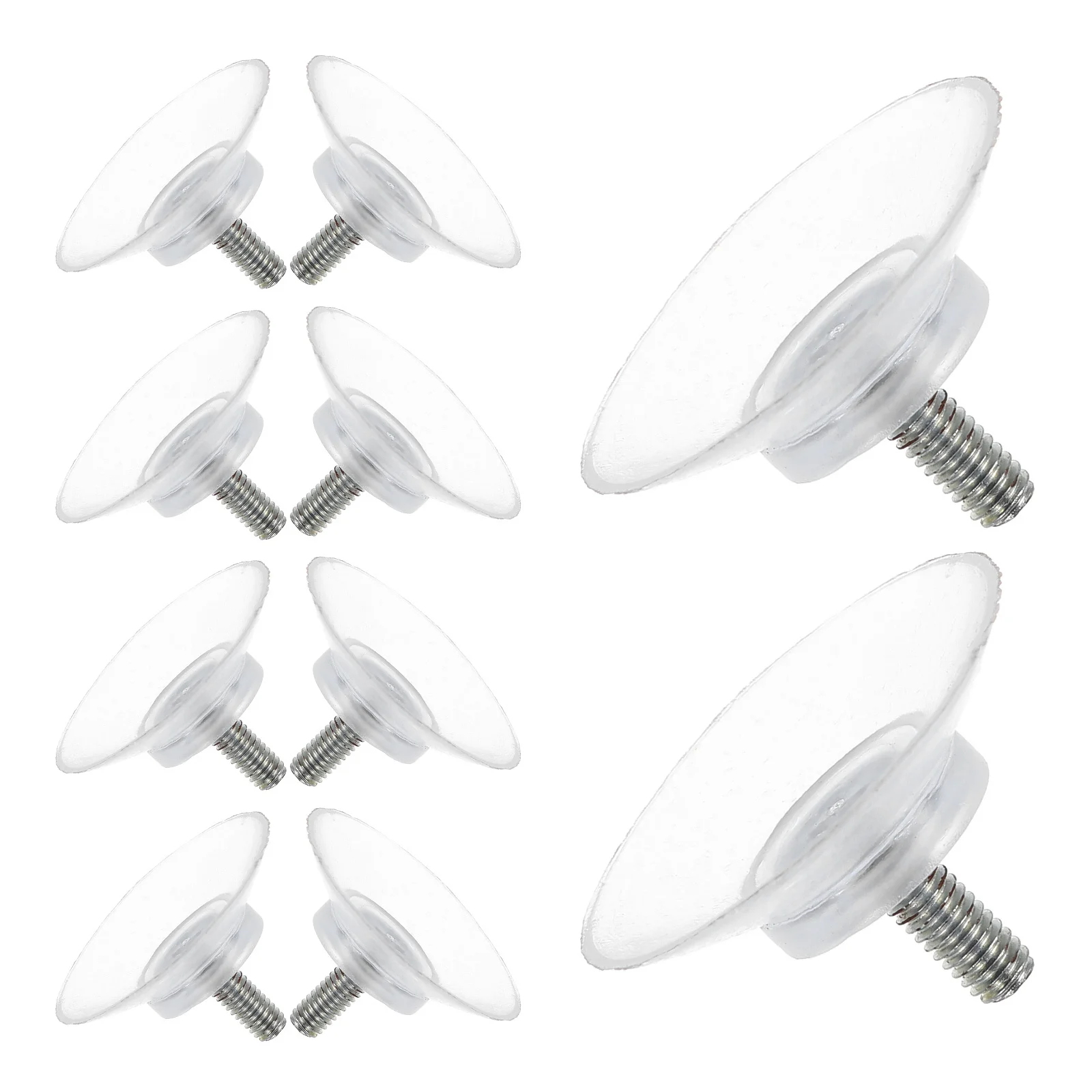 10 قطعة كوب شفط شفاف بديل للطاولات الزجاجية وسادات شديدة التحمل وحوامل ملولبة للاستخدام المنزلي والمكتب استبدال كوب الشفط #4