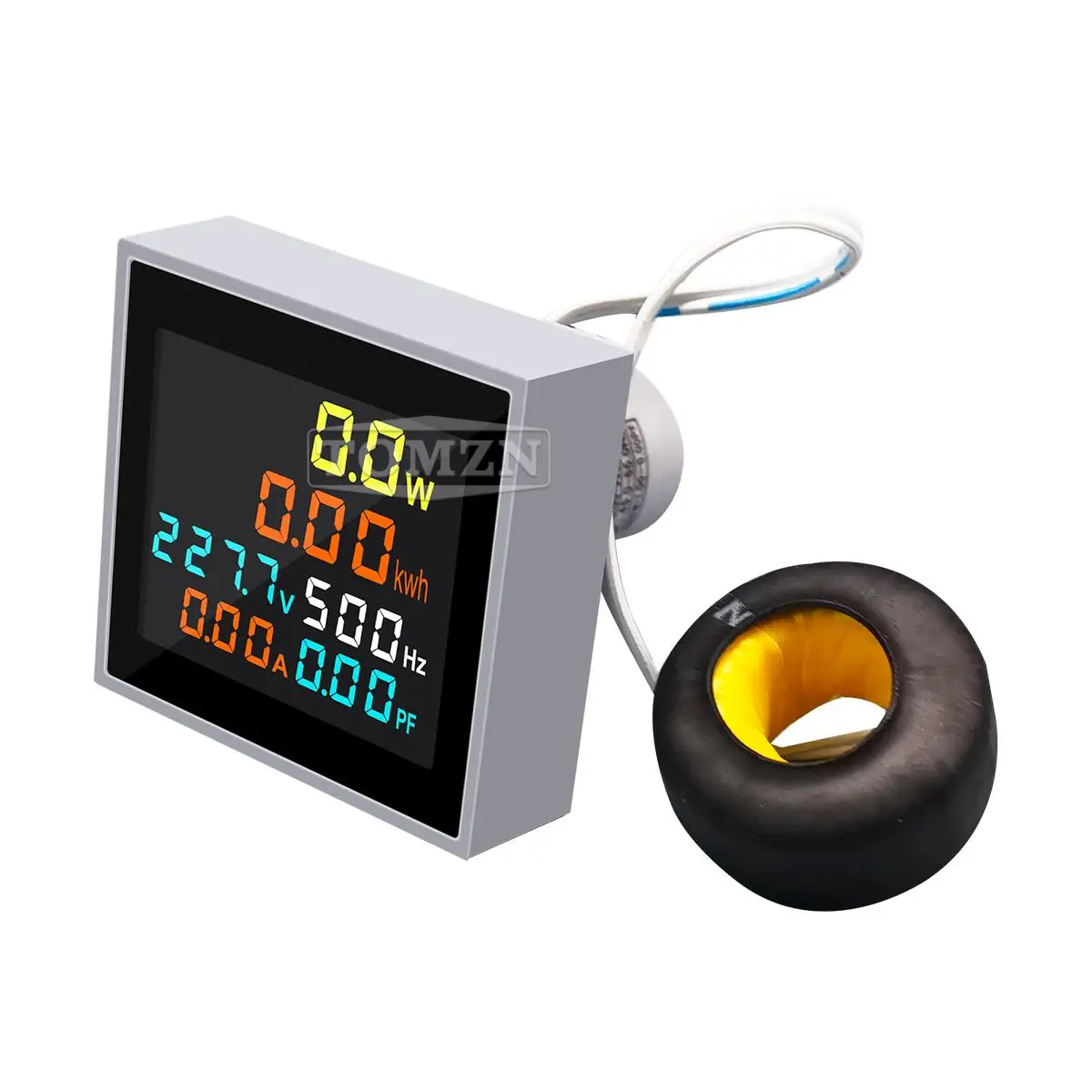 6IN1 50-300V 50/60Hz Square Voltmeter Ammeter Ampere Current Voltage Hertz Frequency Energy Meter Kwh Signal Light Indicator