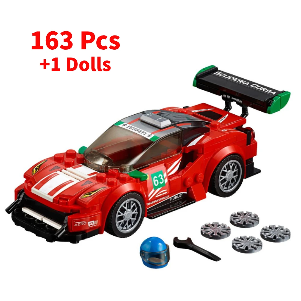 Limited Edition Speed Champions Cars 75885 75891 75880 Building Blocks Kit ，Compatible with Legoed，Halloween and Christmas Gifts