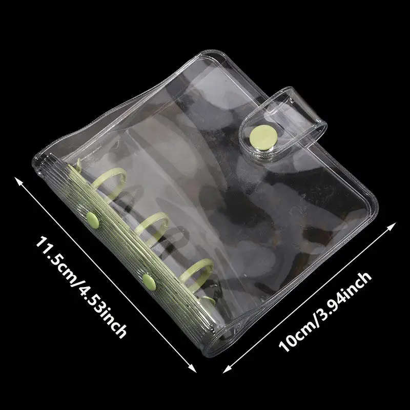 Pocket Photo Album 3-Inch Miniature Collectors Album for Cards Polaroids Solid Color 3-Ring Binder Compact Kpop Storage Book image 6