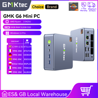 GMKtec G6 Mini PC AMD Ryzen 3 5425U 16GB RAM 512GB SSD Windows 11 Pro Desktop Computer Dual 2.5G RJ45 WiFi6E BT5.2 Mini PC