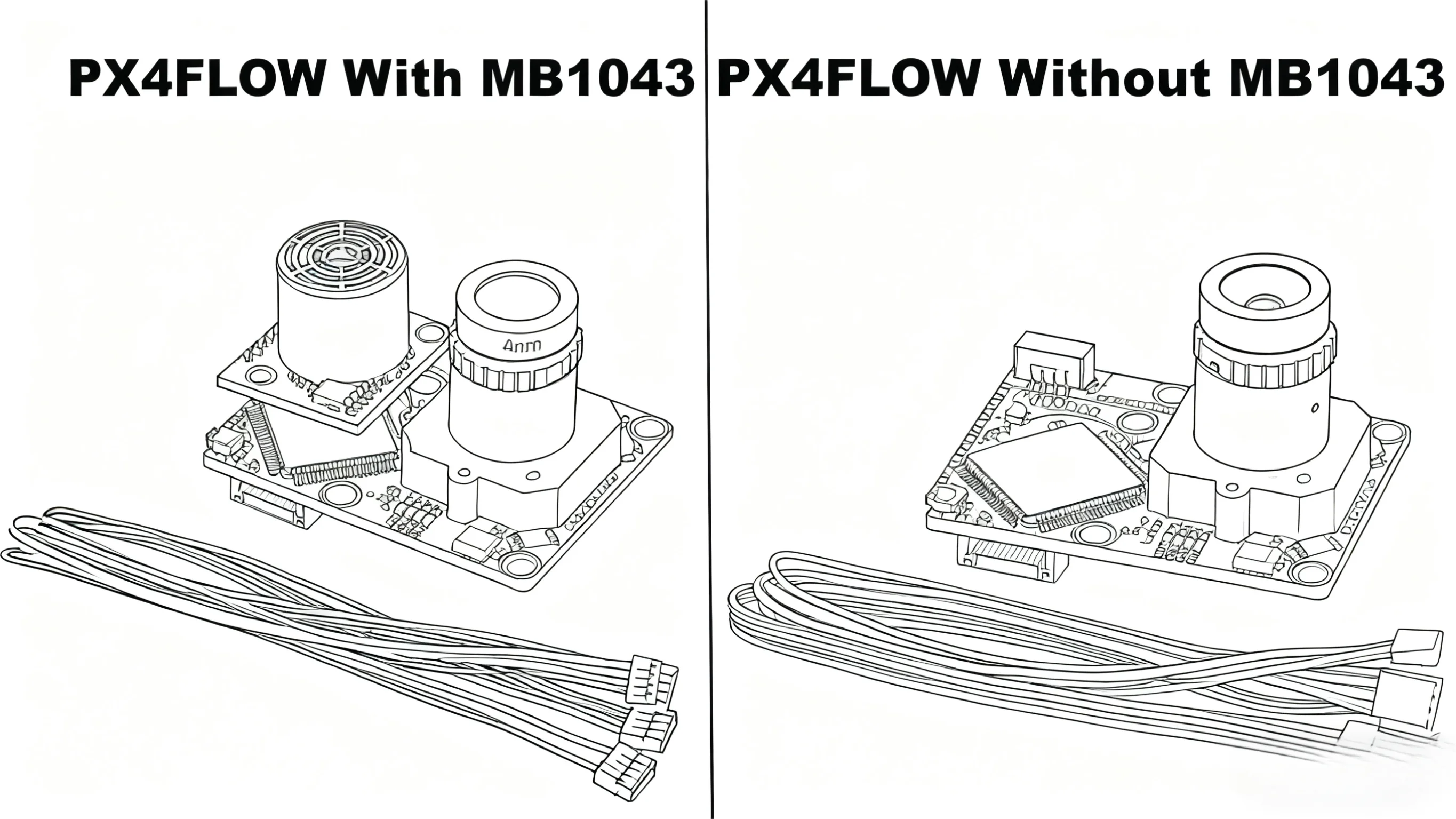 

Умная камера HanNiu PX4FLOW с оптическим датчиком потока для системы управления полетом PX4 PIXHAWK MB1043
