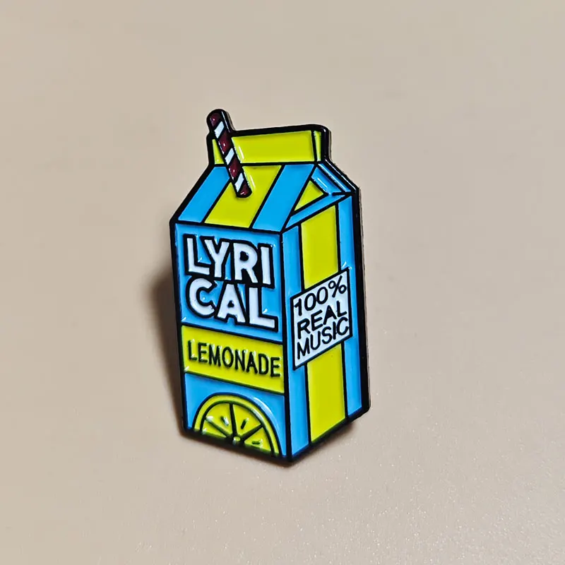 Juice Wrld Lyrical Lemonade Trippy Badges Enamel Pin Brooch Cute Anime Lapel Pins for Backpacks Brooches Fashion Jewelry Gifts