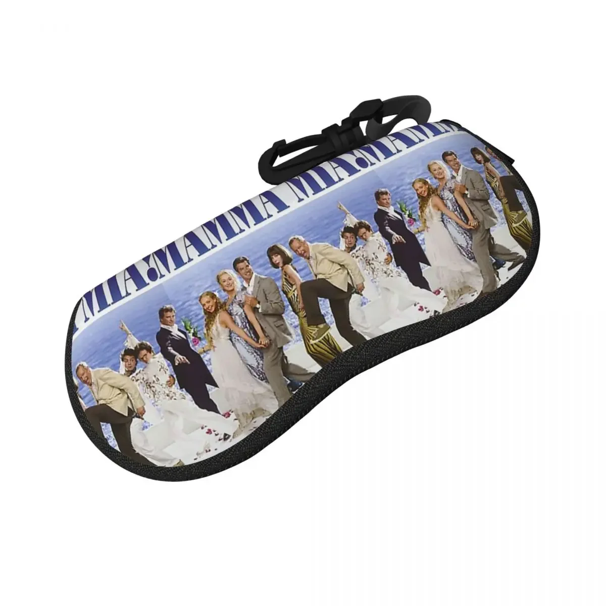Mamma Mia Cast Poster Shell Estuche para gafas Caja protectora para gafas de sol Mujeres Hombres Bolsa suave para gafas
