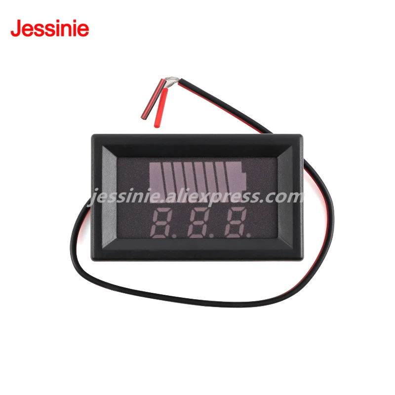 12V-60V/84V 12V-72V Battery Capacity Voltage Tester LED Digital Display DC Electric Vehicle Lithium Battery Onboard Voltmeter