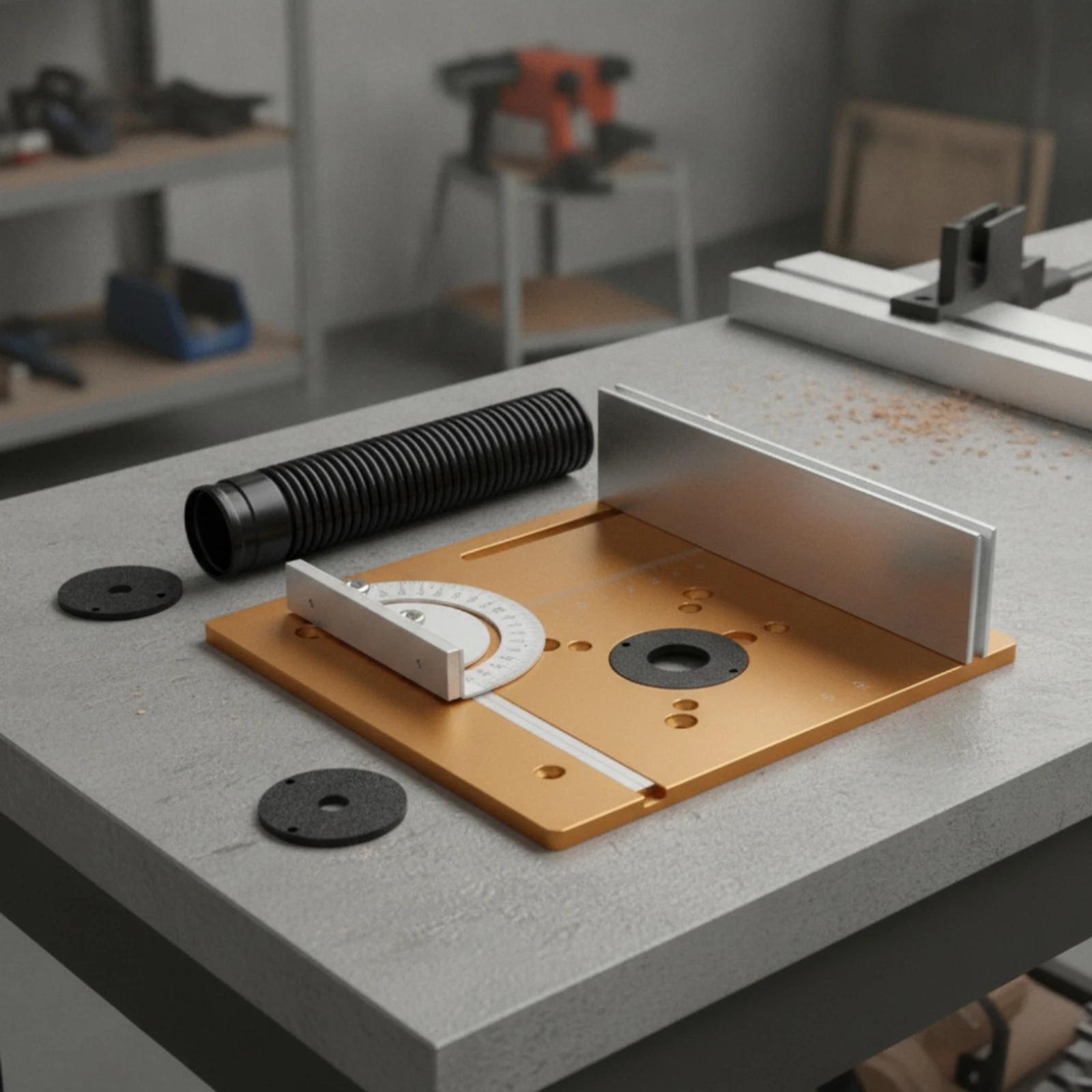 Aluminum Router Table Insert Plate Compatible Router Table Insert Plate Long-Lasting Smooth for Woodworkers, Woodworking