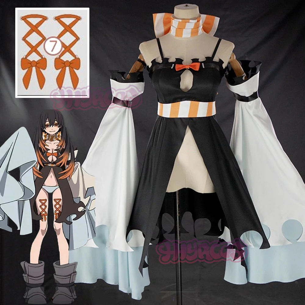 أنيمي Gachiakuta Amo Empool فستان مُصمم حسب الطلب موحدة لصاقات وشم المنظفات كرنفال حفلة الهالوين للنساء الفتيات الدعامة