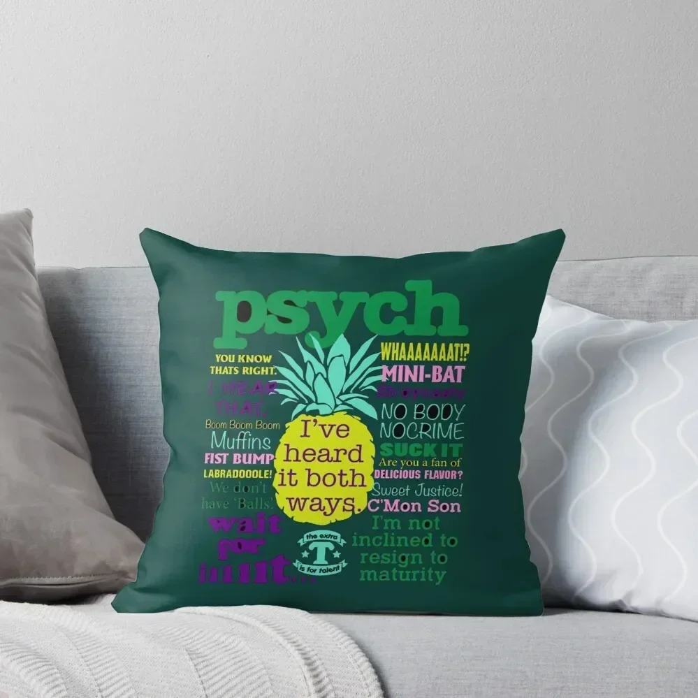 

Psych Psych Tv Juliet Ohara Psychic Detective Henry Spencer - Psych Quote Throw Pillow Pillowcase pillow