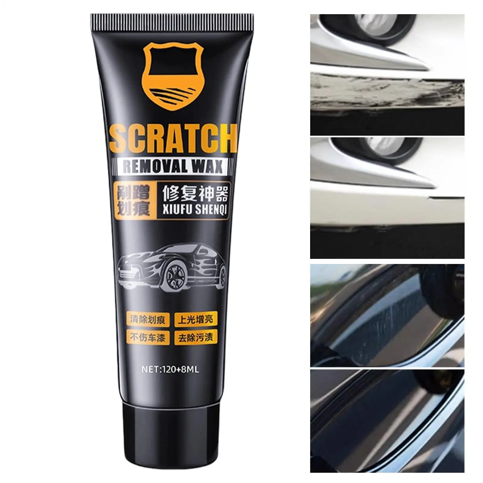 Car Scratch Removal Wax 128ml Car Paint Fine Marks Polishing Coating Scratch Remove Marks Reconditioning Repair Cream