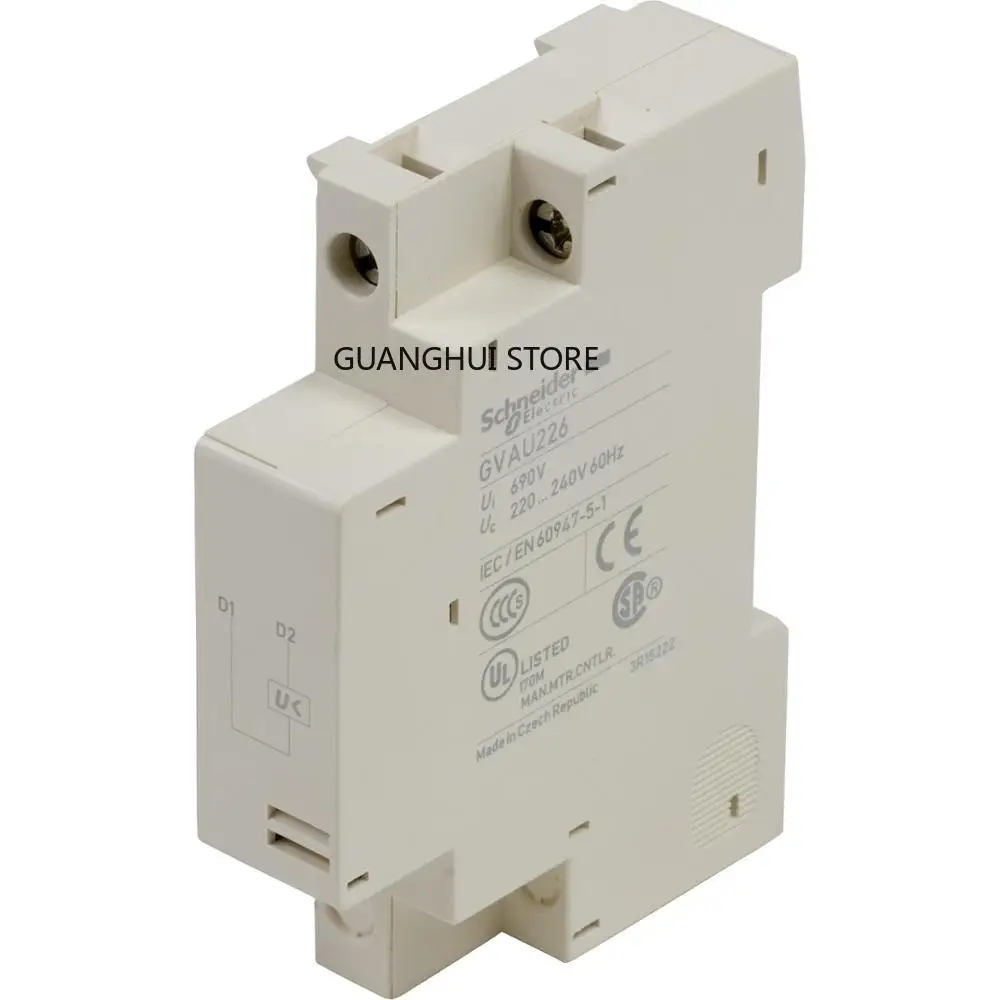 GV-AU226 GVAU226, liberación de bajo voltaje (MN), TeSys GV2-GV3, 220-240V CA 60 Hz24 hours fast shipping