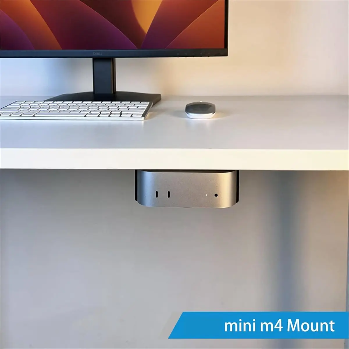 618 Mega Sale Under Desk Mount for Mac Mini M4/M4 Pro Monitor VESA Mount /Wall Mount Support Metal Mount Holder Bracket