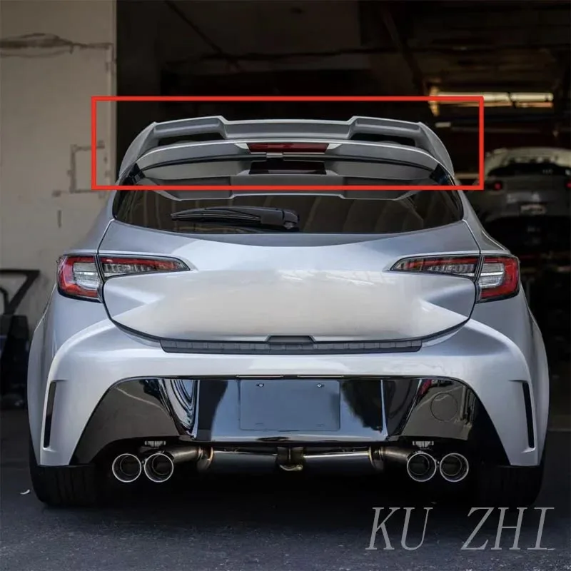 For Toyota Corolla Hatchback 2019-2022 Rear Roof Tail Spoiler Primer Black Car Styling Rear Wing Decoration Accessories