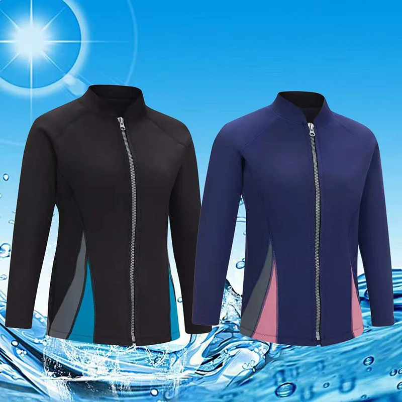 2024 Duikpak 2Mm Vrouwen Wetsuit Split Lange Mouwen Top Surf Surfen Speervissen Jack Broek Kleding Wetsuit