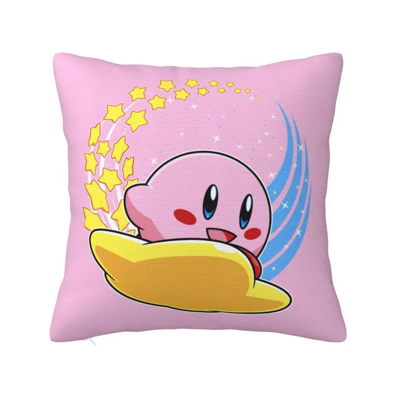 Custom Kirbys Ride A Shooting Star Pillow Case Nordic Cushion Cover Velvet Pillowcase