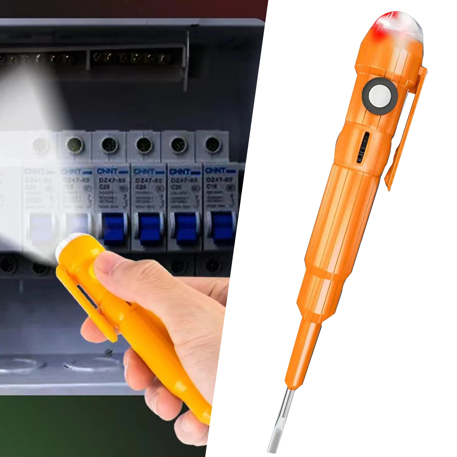 Upgraded Smart Voltage Tester Pen 24-250V Buzzer Alarm Flashlight Safety Circuit Power Detector Pen Electric Tester Screwdriver