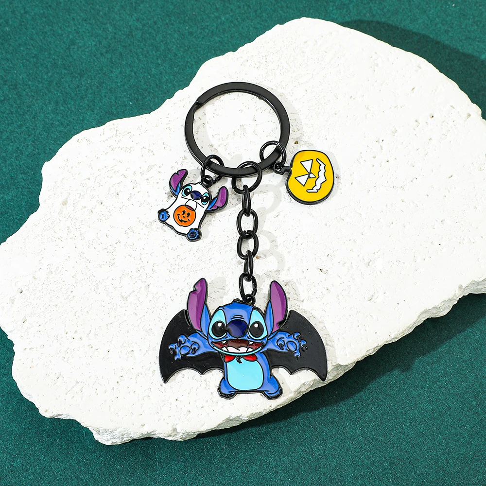 

Брелок Disney Stitch, милый забавный брелок для ключей со стежком для друзей, подготовленный для рюкзака, аксессуаров, подарков