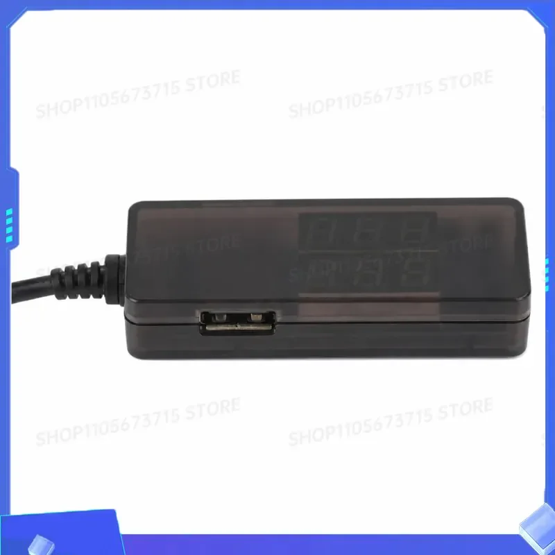 for USB Charger Tester Voltmeter Ammeter Dual LED Display Voltage Current Meter Mobile Power Detector with USB Type-C Cable