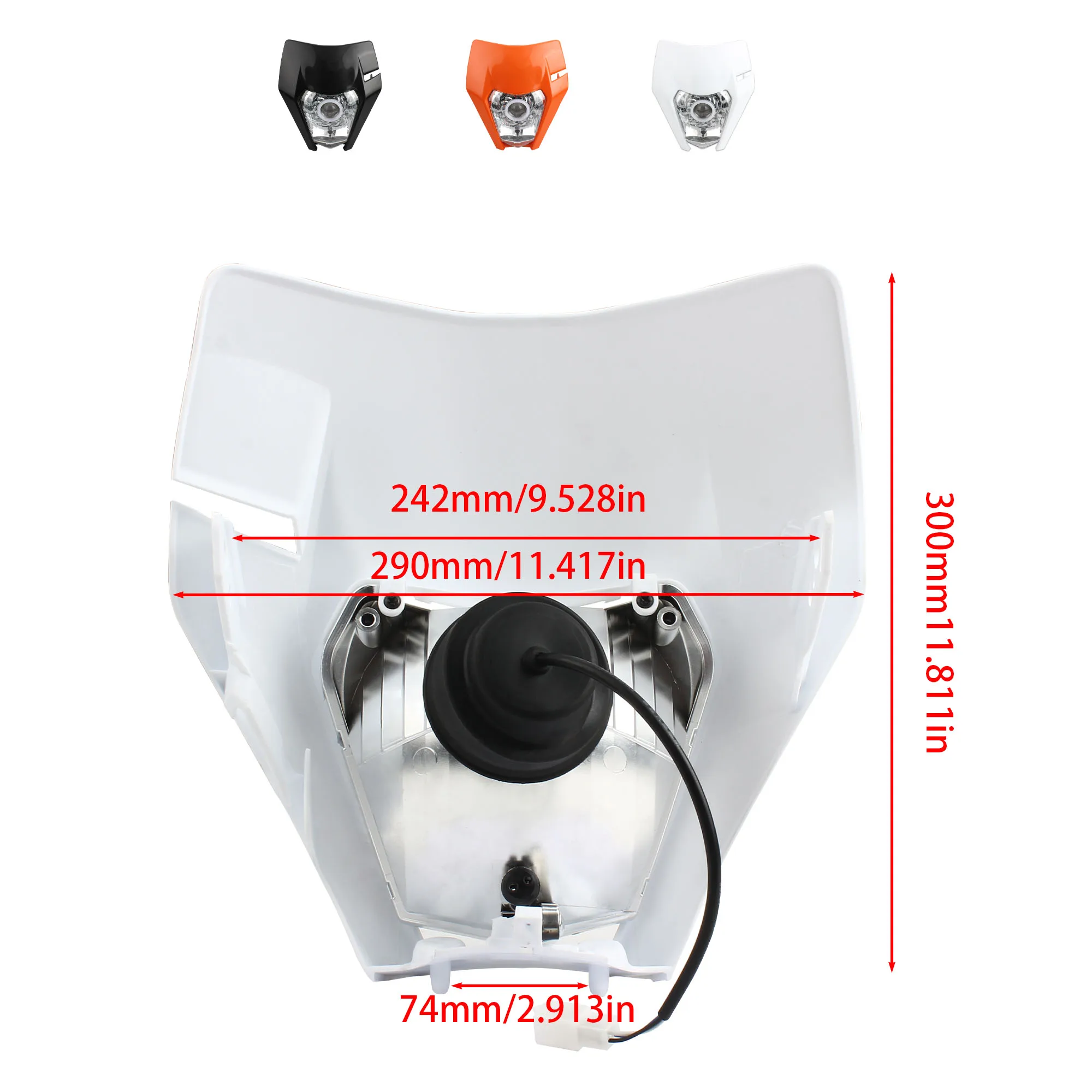 For KTM EXC Motorcycle LED Headlight XC SX EXCF XCW 125 150 250 300 350 450 500 Enduro Motocross Headlamp Modified Accessories