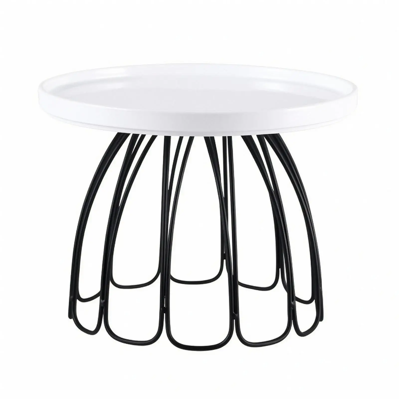 Space Saving Dessert Stand for Cupcake Pastry and Fruit Display with Easy Clean Iron Ceramic Material